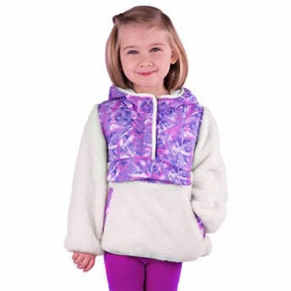 One Madison Kids' Fleece Pullover Hoodie, Purple